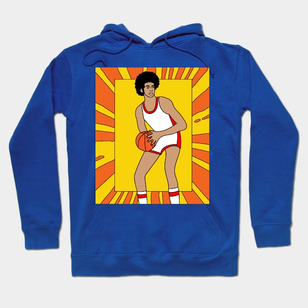 Retro Basketball Player Hobby Hoodie by flofin